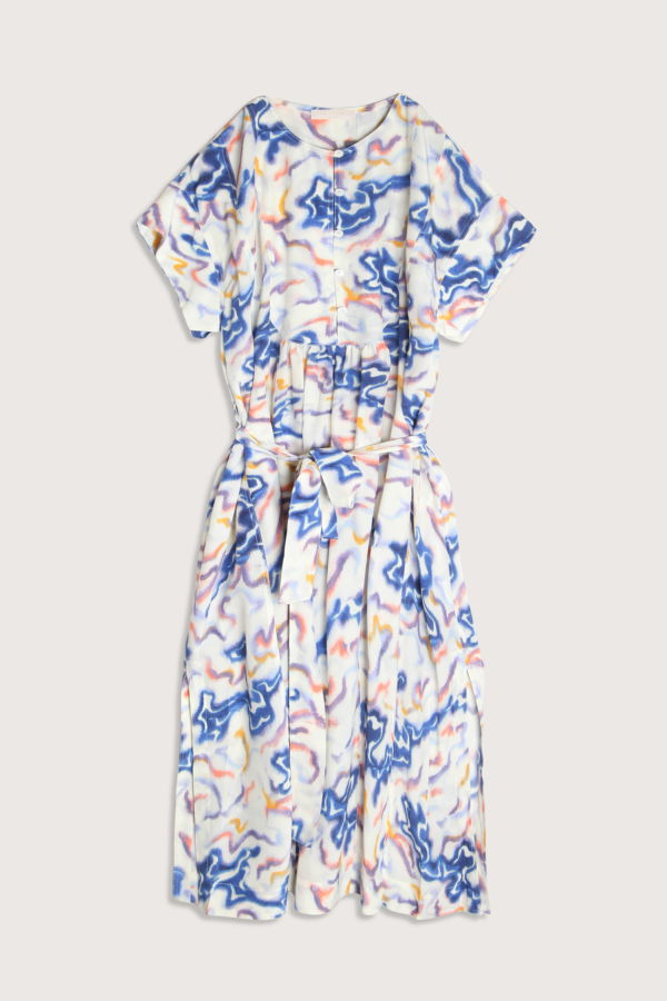 Ulla Johnson Sabi Printed Belted Dress - Prism