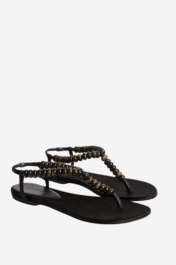 Le Monde Béryl Beaded Thong Sandal