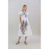 Psophia Muted Peony Study Dress - White - Thumbnail 3