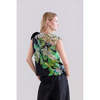 Psophia Black and Lime Print Top - Thumbnail 3