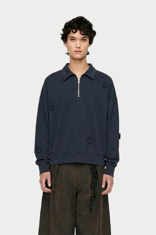 Song for the Mute "Daisy" Quarter Zip Jumper