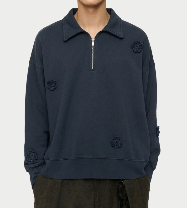 Song for the Mute "Daisy" Quarter Zip Jumper