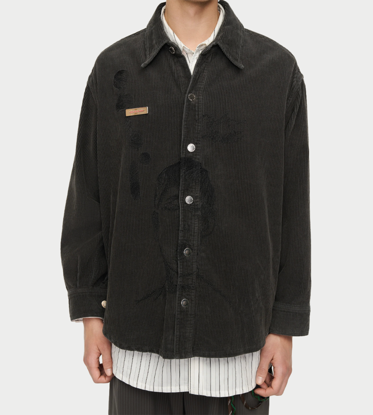 Song for the Mute Yawning Kid Shirt Jacket - Petrol - Image 3 of 7