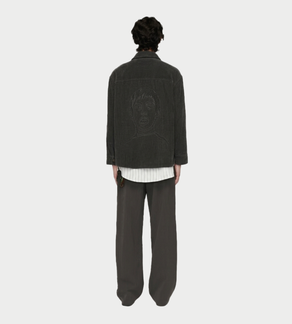 Song for the Mute Yawning Kid Shirt Jacket - Petrol