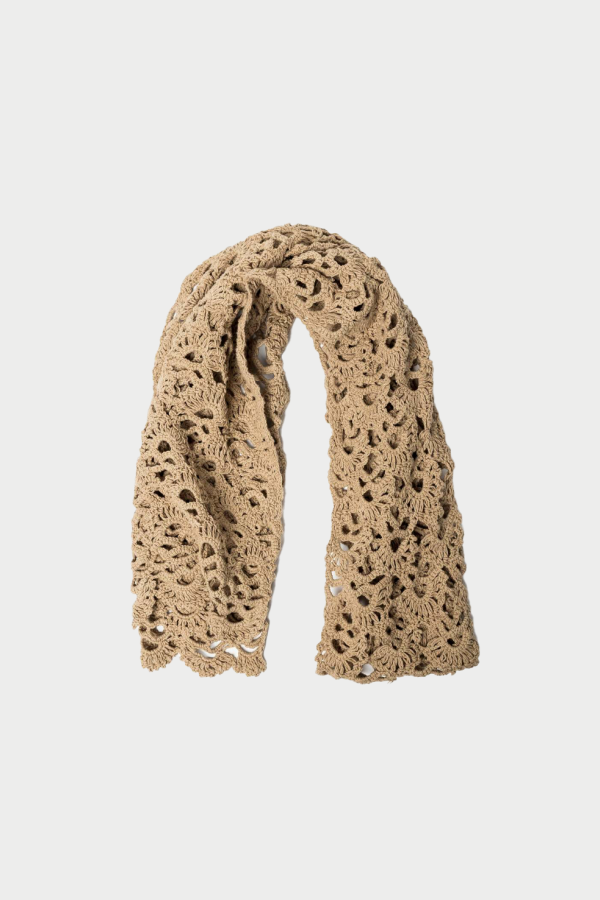 Song for the Mute Crochet Scarf - Beige
