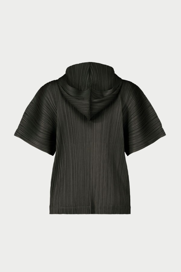 Pleats Please by Issey Miyake MC Hooded Short-Sleeve Top
