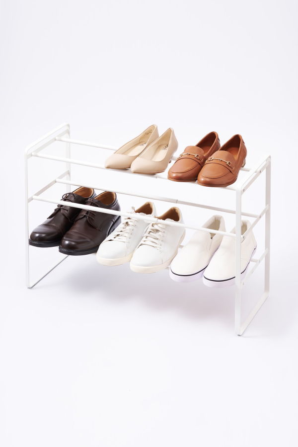 Yamazaki Home 3-Tier Expandable Shoe Rack - Steel