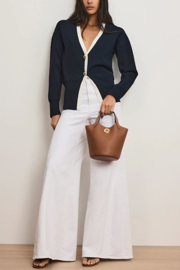 Veronica Beard Cillian Cardigan - Navy