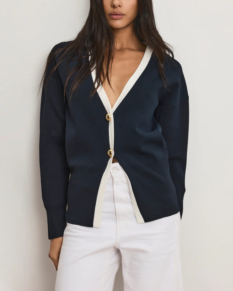 Veronica Beard Cillian Cardigan - Navy