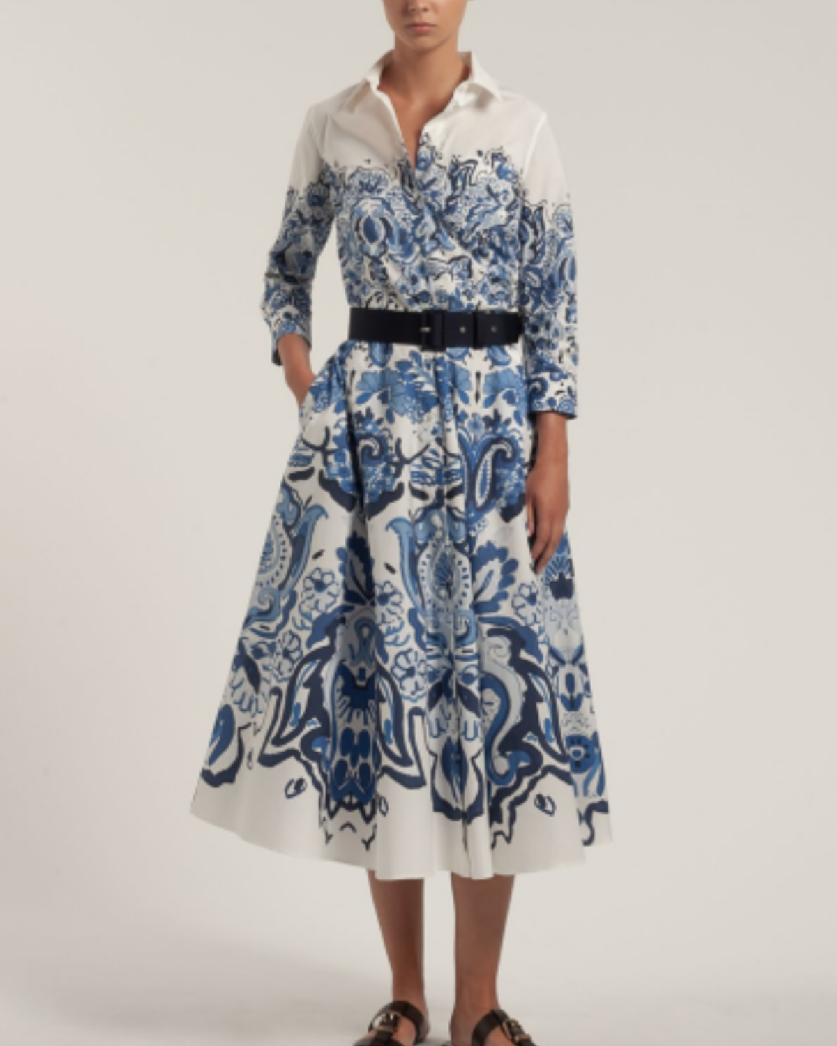 Sara Roka Nydia Dress - Indigo Arabesque - Image 1 of 1