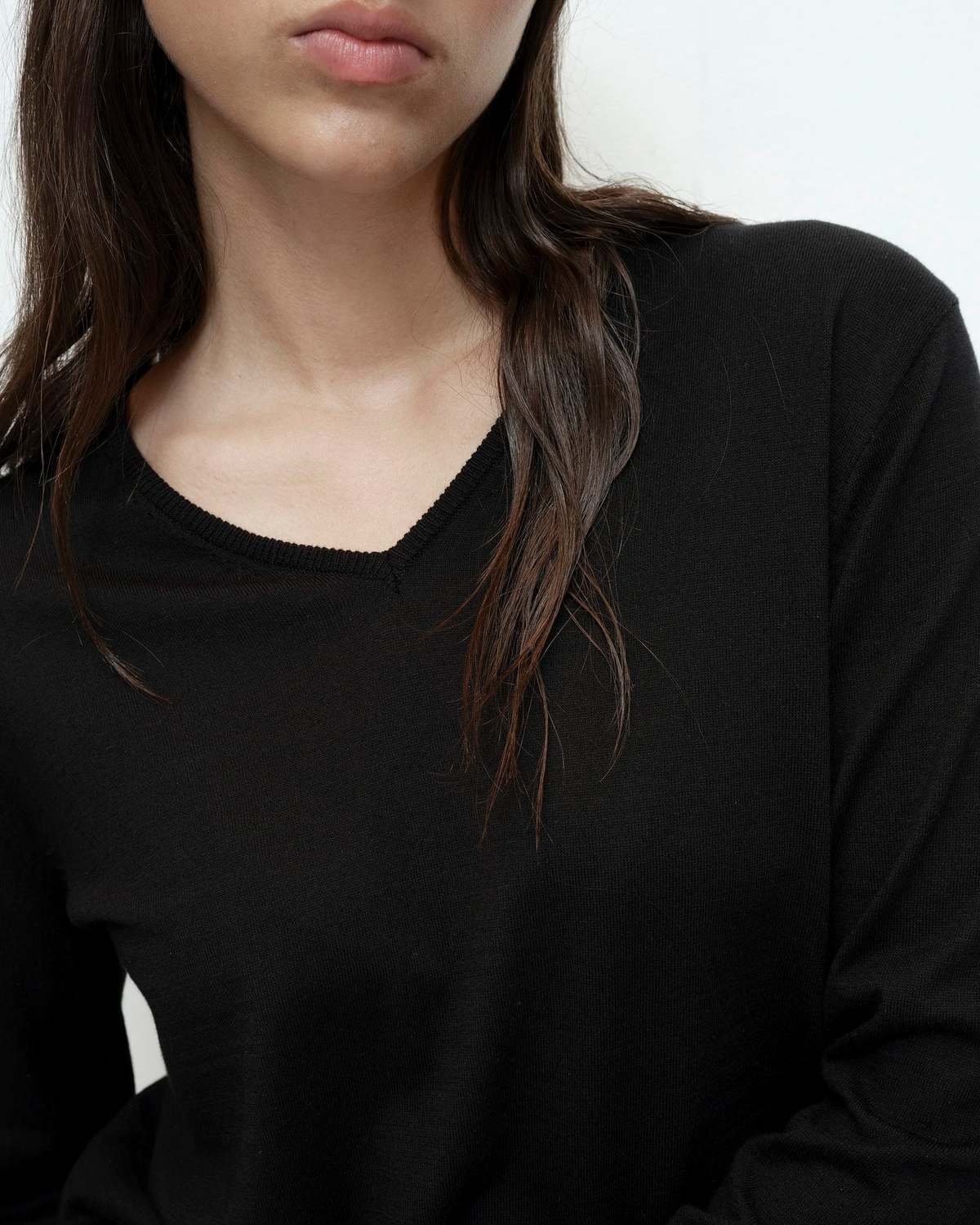 Mijeong Park Cotton Blend V-Neck Knit Top - Image 2 of 5