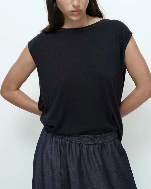 Mijeong Park Denim Balloon Midi Skirt