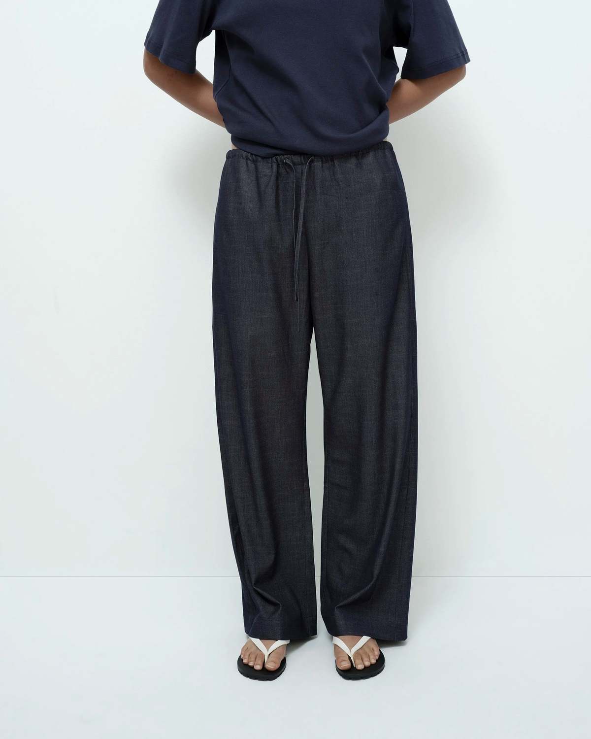 Mijeong Park Drawstring Pants - Denim - Image 1 of 5