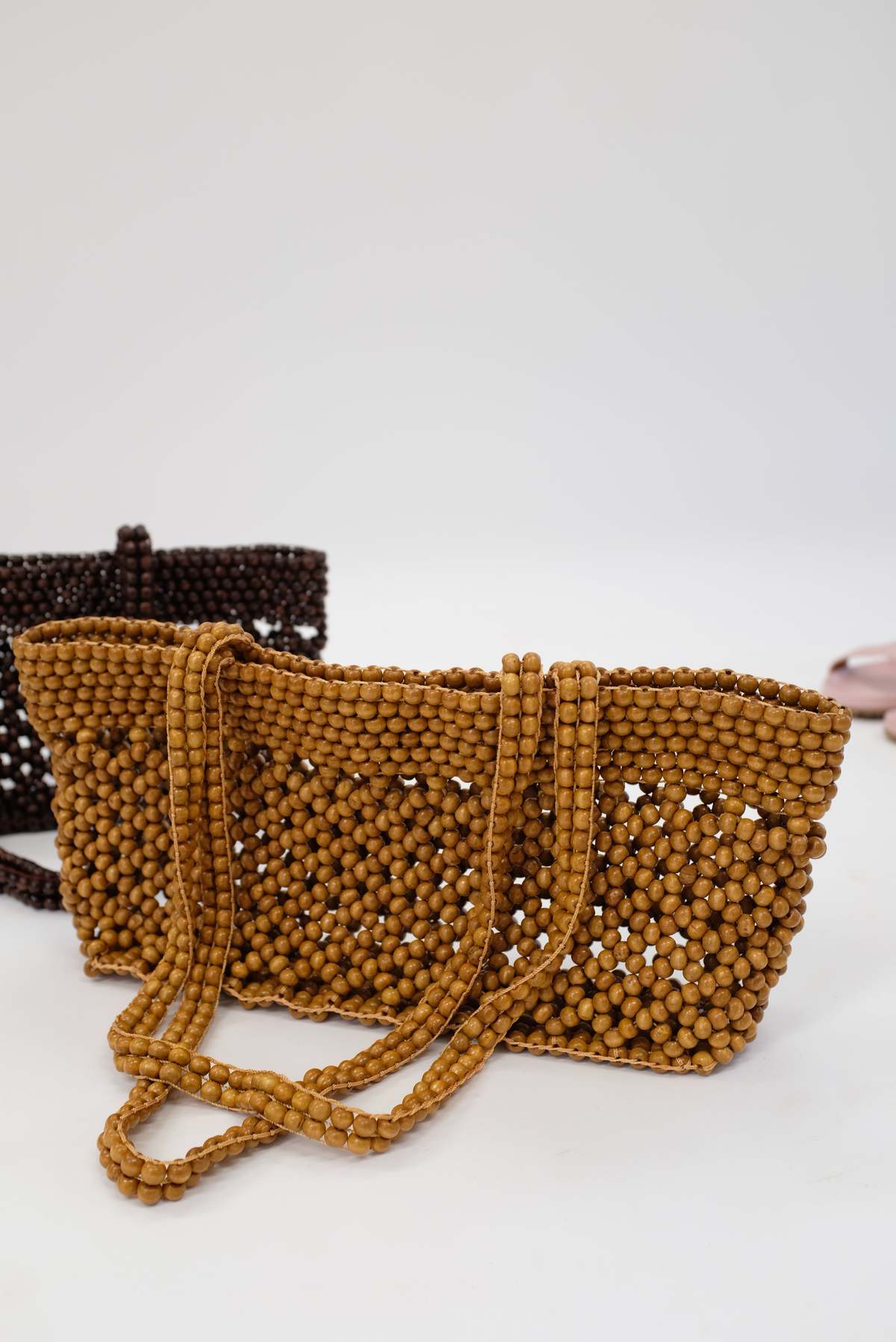 Cordera Wooden Beads Mini Bag - Image 4 of 8