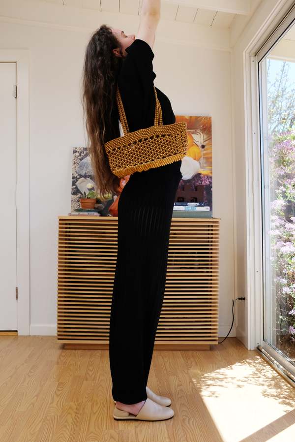 Cordera Wooden Beads Mini Bag