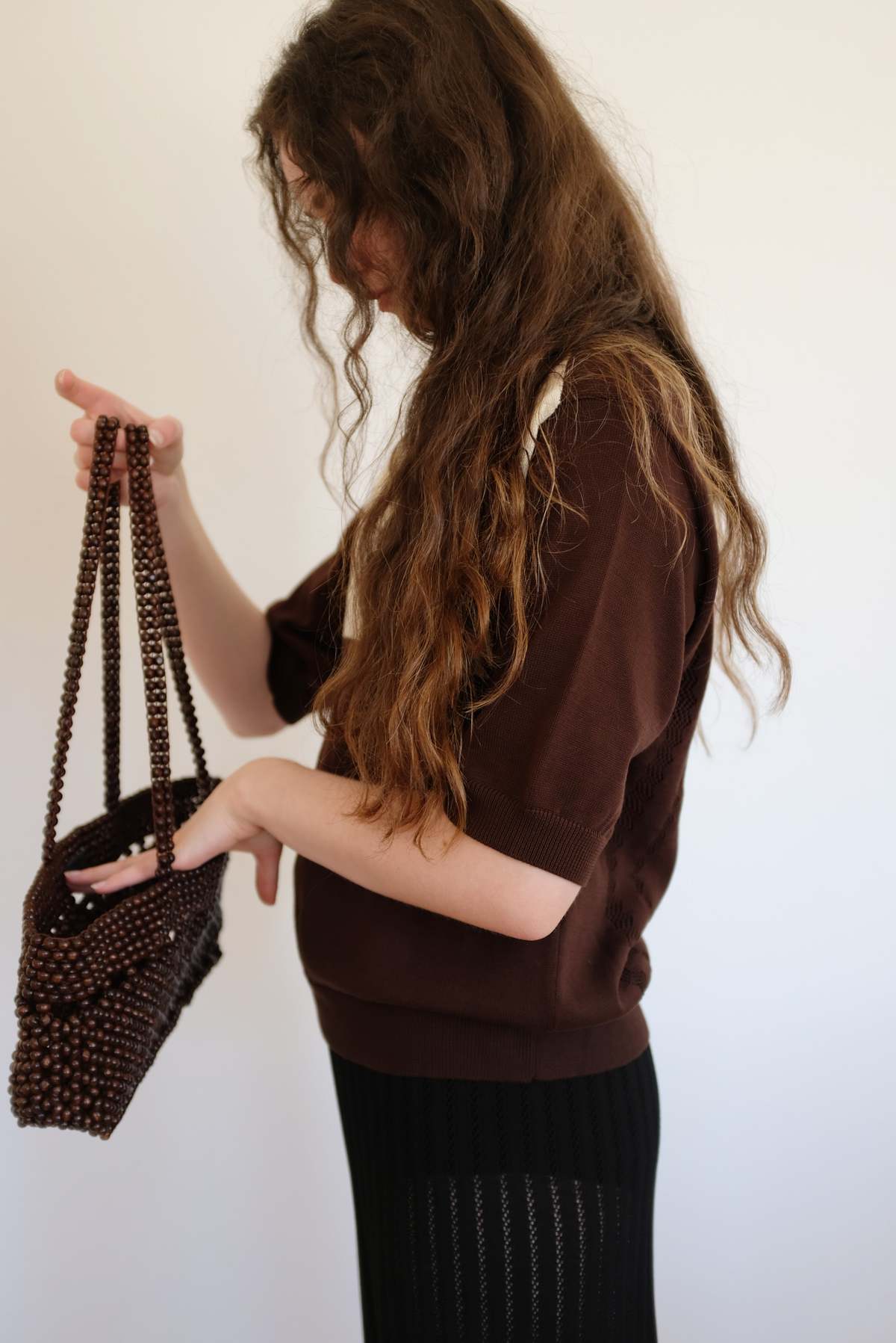 Cordera Wooden Beads Mini Bag - Image 8 of 8