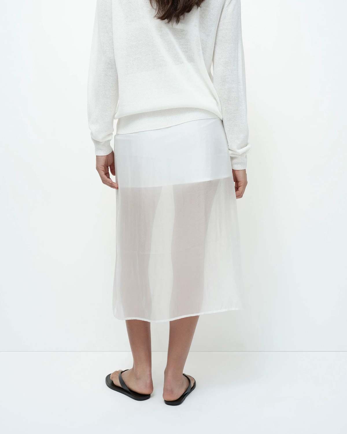 Mijeong Park Semi Sheer Linen Blend Knit Top - Image 5 of 11