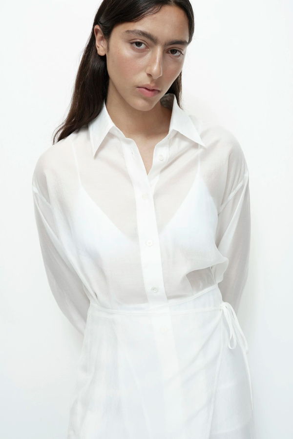 Mijeong Park Semi Sheer Shirt