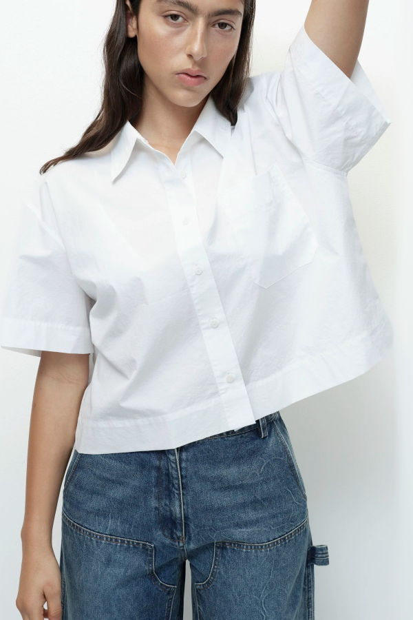 Mijeong Park Short Sleeve Cotton Shirt