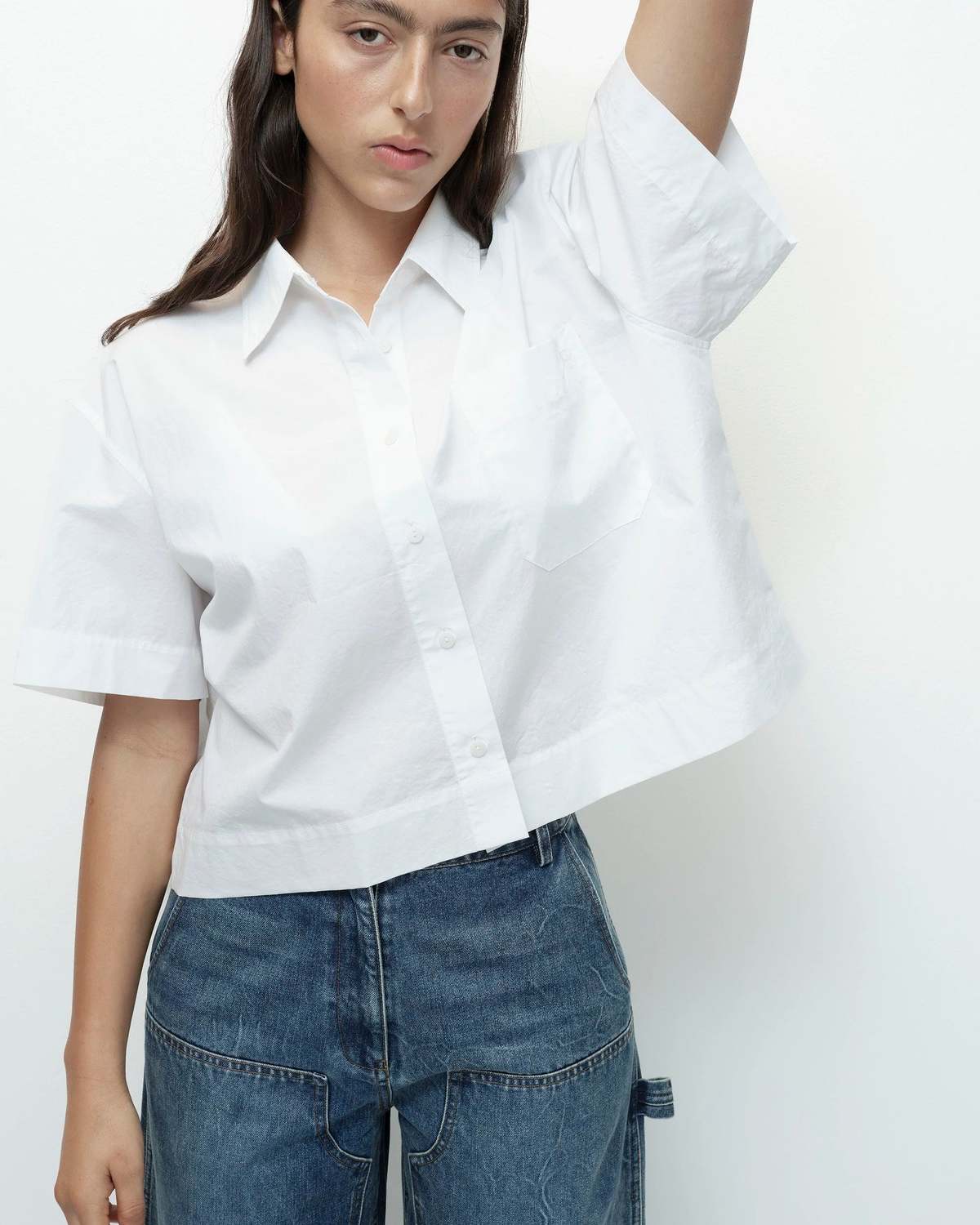 Mijeong Park Short Sleeve Cotton Shirt - Image 1 of 5