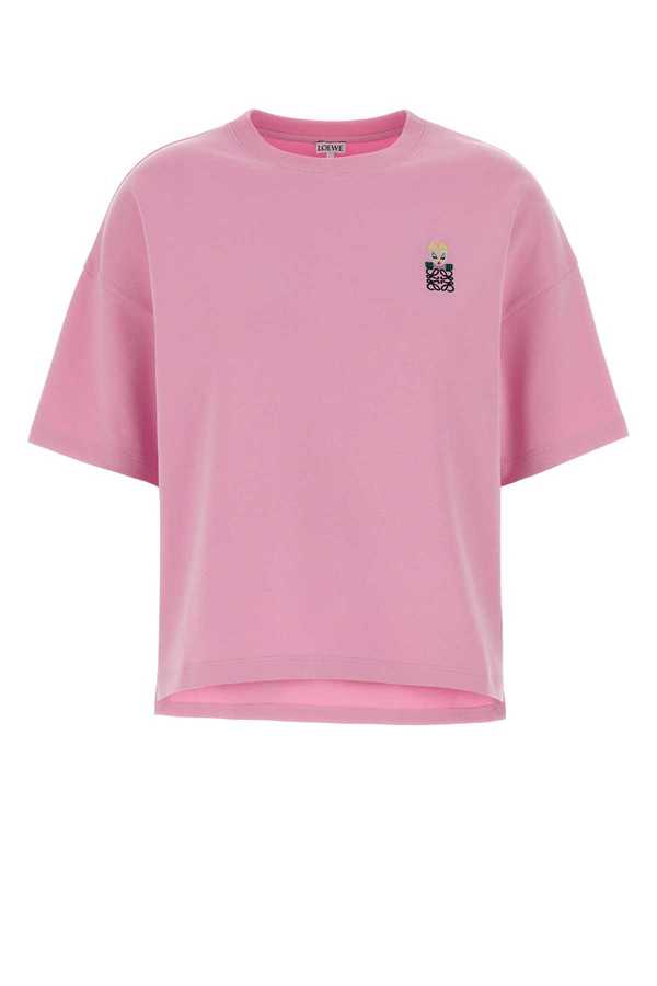 LOEWE Cotton Blend T-Shirt - Pink