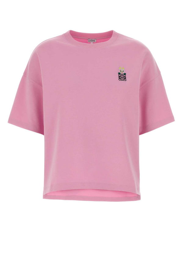 LOEWE Cotton Blend T-Shirt - Pink