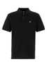C.P. Company Stretch Piquet Polo Shirt - Black - Thumbnail 1