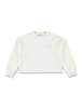 KIDS Golden Goose Crop Sweatshirt With Rhinestone - Heritage White - Thumbnail 1