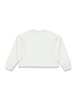 KIDS Golden Goose Crop Sweatshirt With Rhinestone - Heritage White - Thumbnail 3