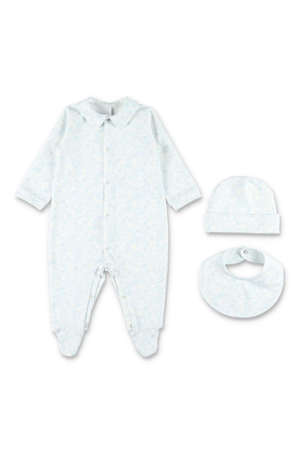 KIDS Golden Goose Baby Cotton Gift Set - Off White/Baby Blue