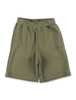 KIDS Golden Goose Distressed Sweatshorts - Dusty Olive - Thumbnail 1
