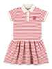KIDS Golden Goose Striped Polo Dress - Arctic Wolf/Red - Thumbnail 1