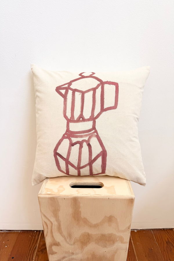 Happy French Gang Coffee Maker #2 Pillow 18x18in