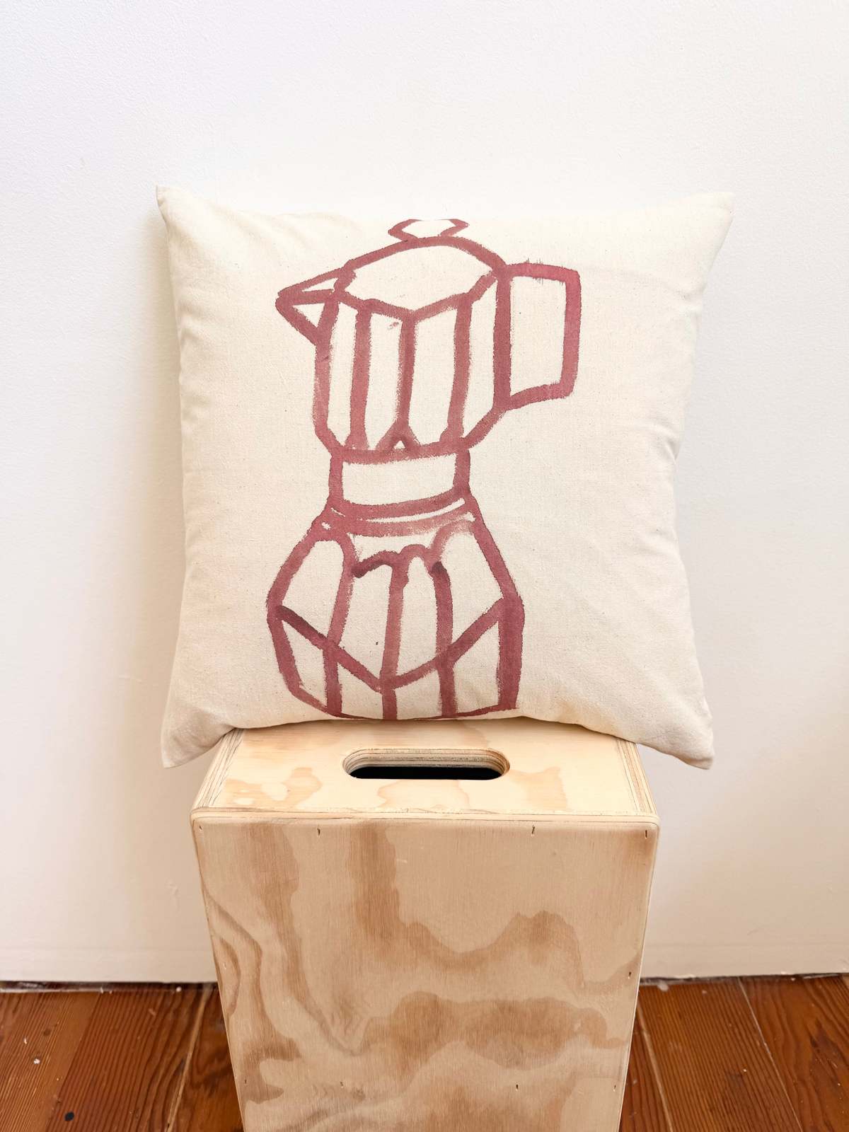 Happy French Gang Coffee Maker #2 Pillow 18x18in - Image 2 of 2