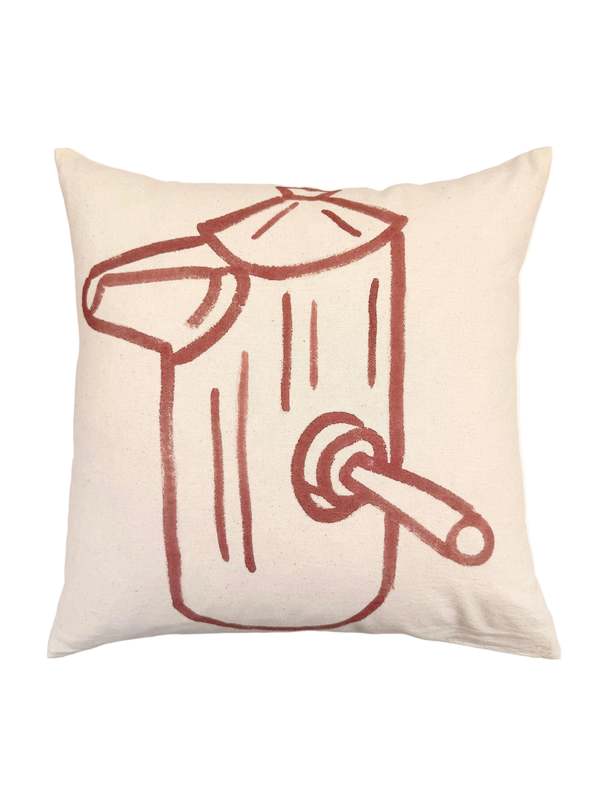 Happy French Gang Coffee Maker #3 Pillow 18x18in