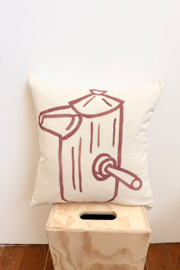 Happy French Gang Coffee Maker #3 Pillow 18x18in