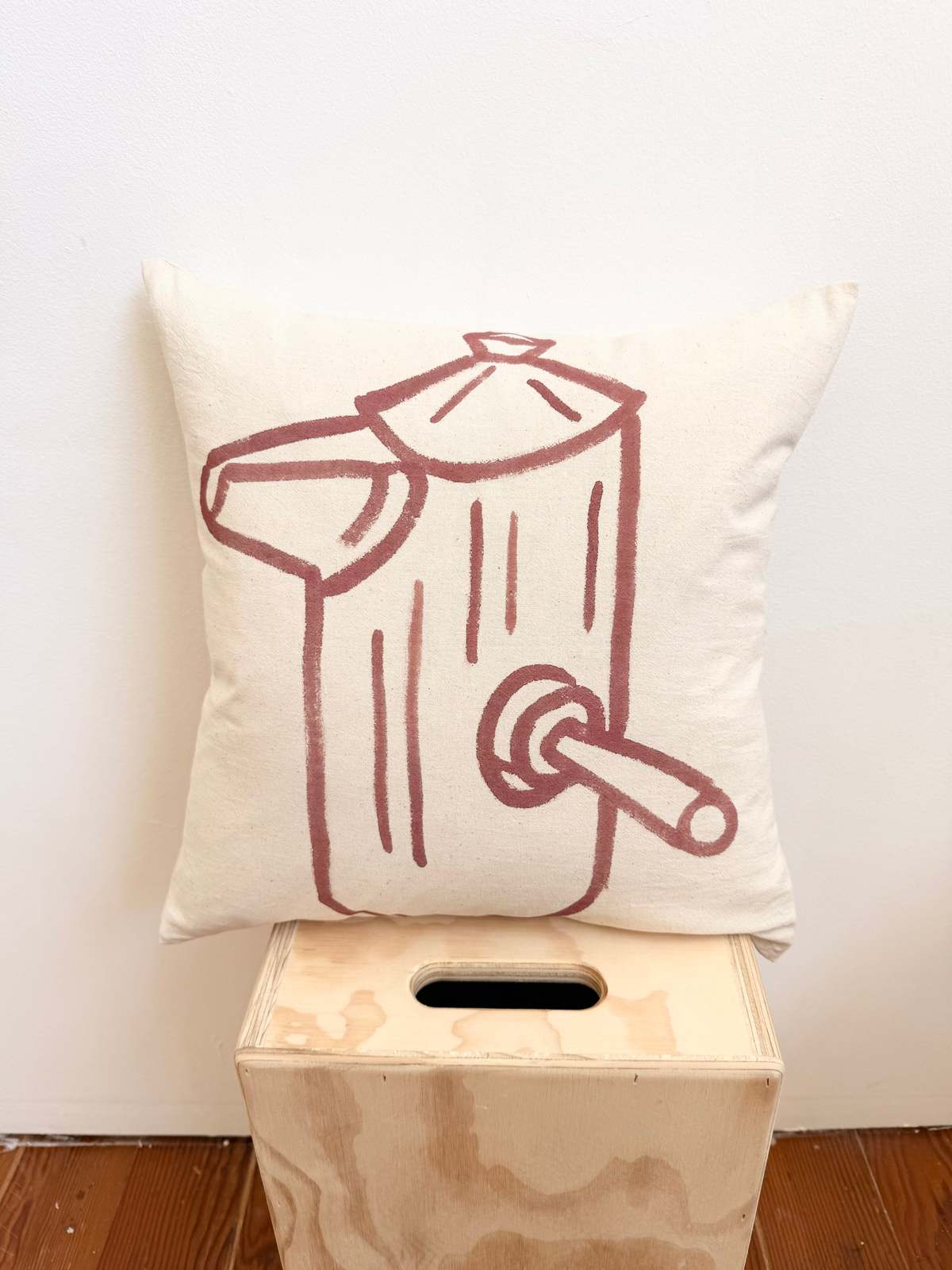 Happy French Gang Coffee Maker #3 Pillow 18x18in - Image 2 of 2