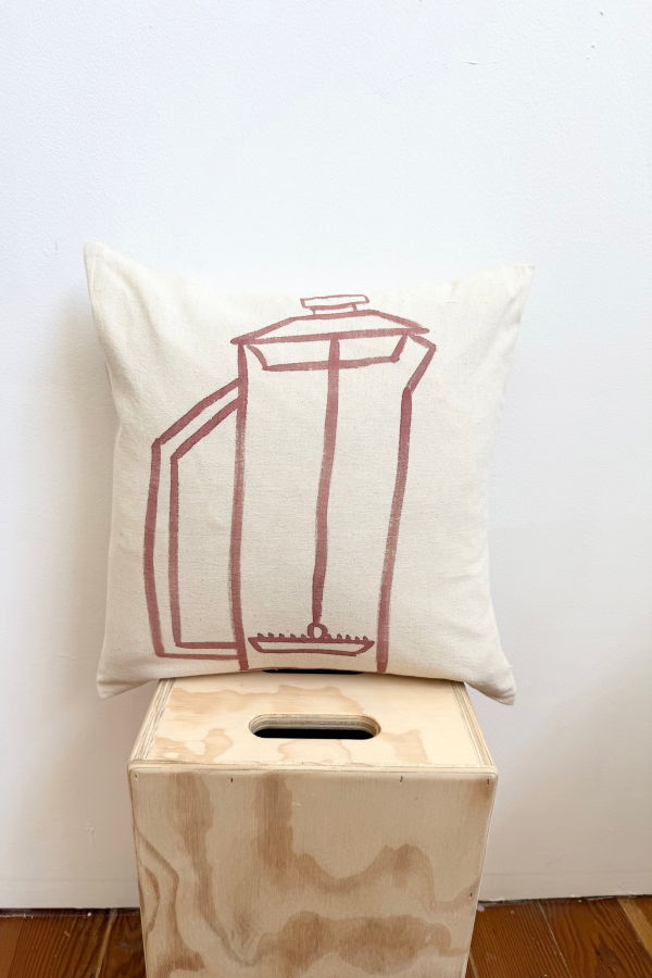 Happy French Gang Coffee Maker #4 Pillow 18x18in