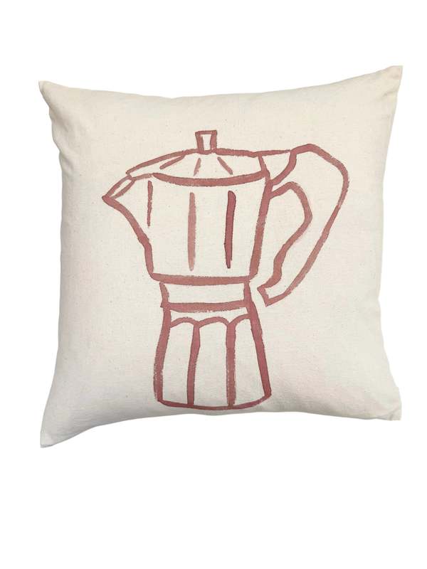 Happy French Gang Coffee Maker #5 Pillow 18x18in