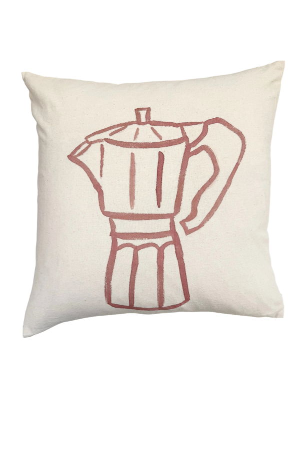 Happy French Gang Coffee Maker #5 Pillow 18x18in