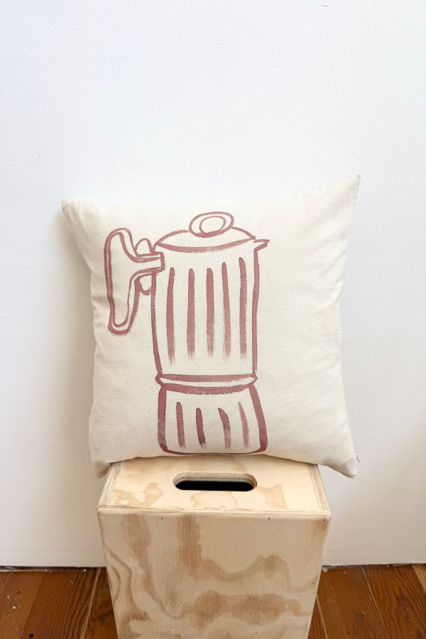 Happy French Gang Coffee Maker #6 Pillow 18x18in