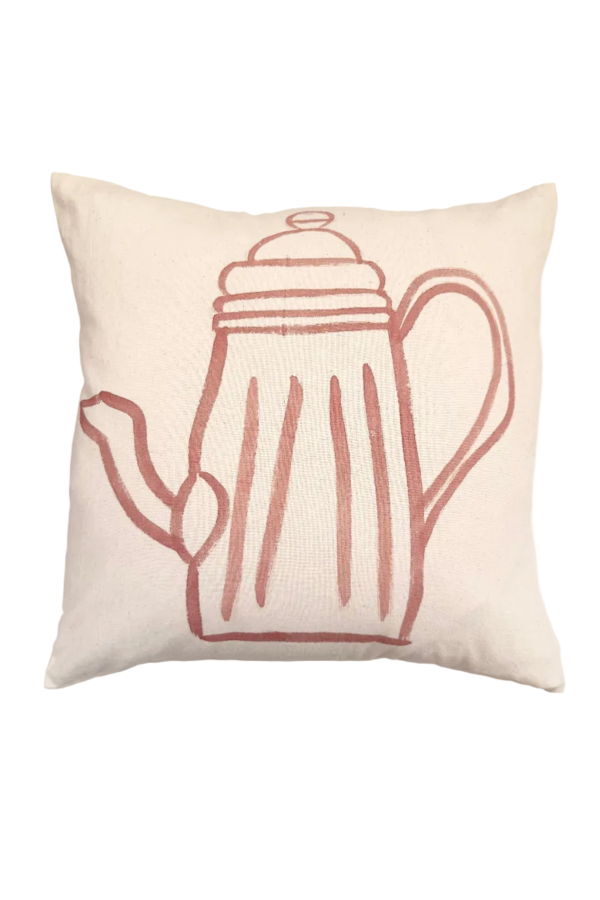 Happy French Gang Teapot #1 Pillow 18x18in