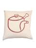 Happy French Gang Teapot #3 Pillow 18x18in - Thumbnail 1