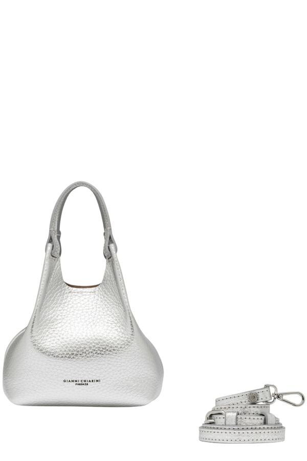 Gianni Chiarini Dua Mini Hobo Bag - Silver
