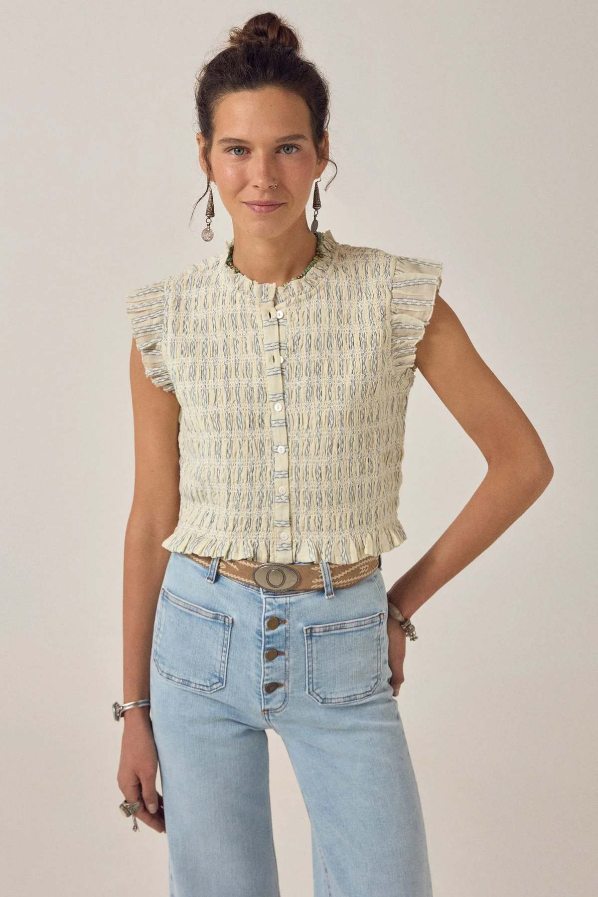 Maison Hotel Omaris Sleeveless Blouse - Image 1 of 4