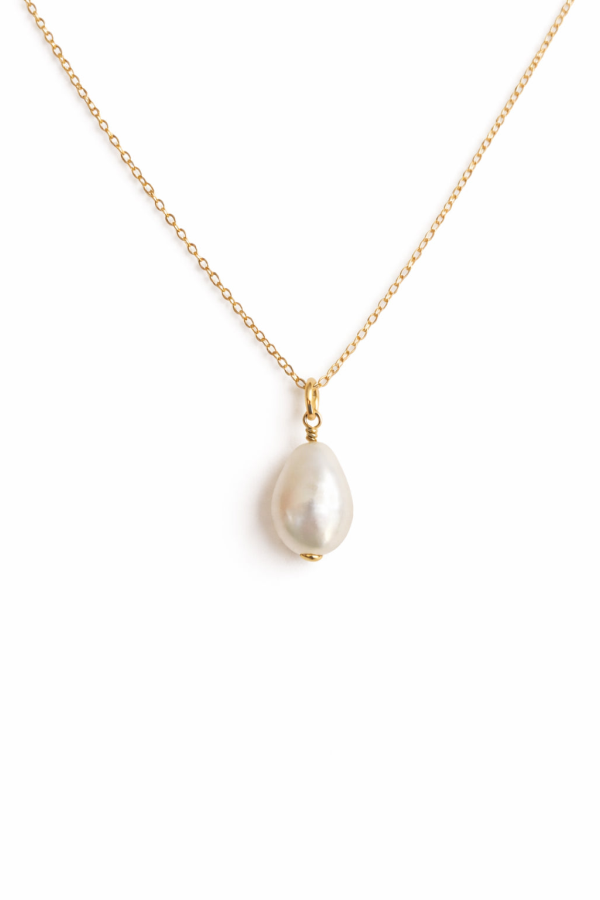 Sheena Marshall Jewelry Baroque Pearl Necklace - Gold Fill