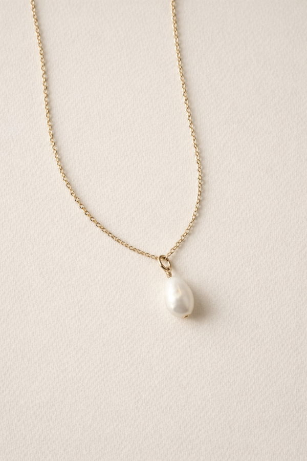 Sheena Marshall Jewelry Baroque Pearl Necklace - Gold Fill