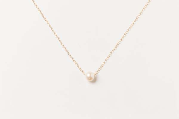 Sheena Marshall Jewelry Grit Pearl Necklace - Gold Fill