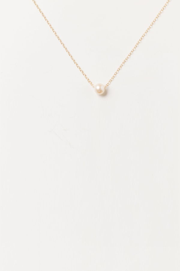 Sheena Marshall Jewelry Grit Pearl Necklace - Gold Fill