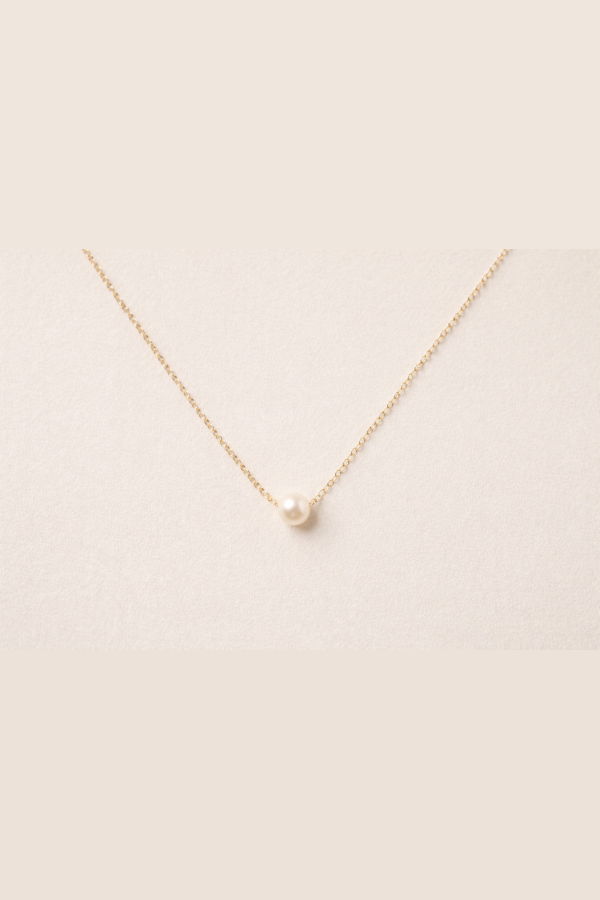 Sheena Marshall Jewelry Grit Pearl Necklace - Gold Fill
